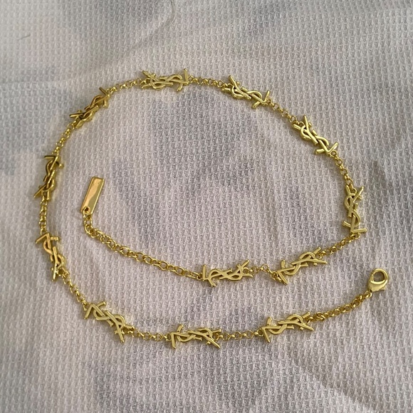 YS Gold Plated Multi Logo Necklace - Picture 8 of 12